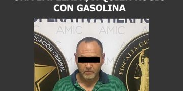 DETIENE FGJE A HOMBRE QUE ROCIÓ GASOLINA A JOVEN EMPLEADA EN ESTABLECIMIENTO COMERCIAL EN HERMOSILLO