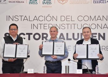 ATESTIGUA GOBERNADOR ALFONSO DURAZO INSTALACIÓN DEL COMANDO ESTATAL INSTERINSTITUCIONAL DEL SECTOR SALUD.