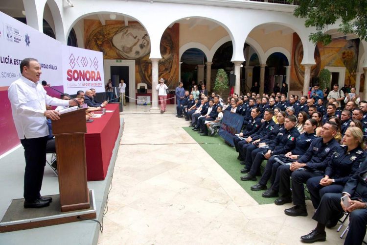 Fortalecemos la seguridad pública con policías certificados, equipamiento y mejores sueldos: Alfonso Durazo