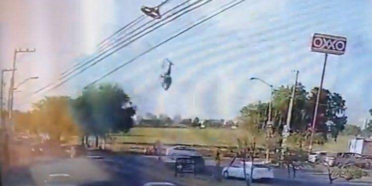 CAE HELICÓPTERO EN AGUASCALIENTES; MUERE SECRETARIO DE SEGURIDAD