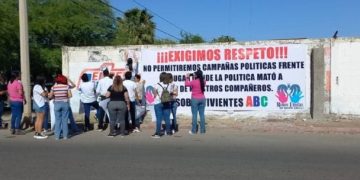EXIGEN SOBREVIVIENTES DE LA GUARDERÍA ABC NO COLOCAR PROPAGANDA POLÍTICA CERCA DEL INMUEBLE&nbsp;