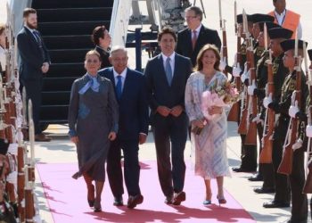 PRIMER MINISTRO DE CANADÁ, JUSTIN TRUDEAU, ARRIBÓ AL AIFA PARA LA CUMBRE DE LÍDERES DE NORTEAMÉRICA