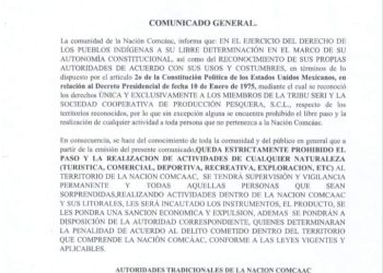 Nación Seri prohíbe acceso a territorio sagrado en El Desemboque
