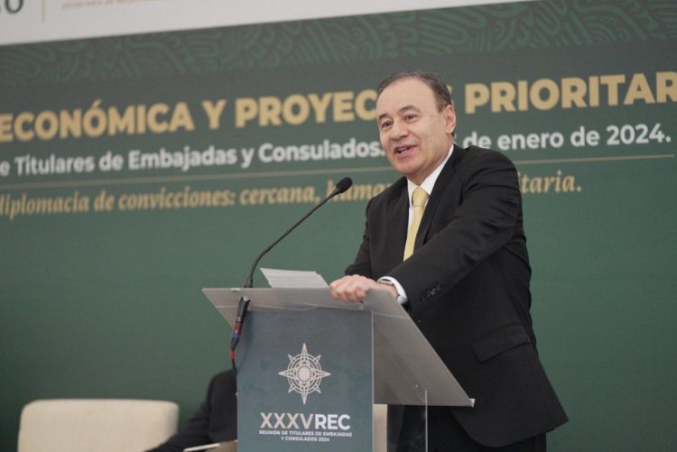 Impulsa Gobernador Durazo Plan Sonora ante embajadores y cónsules de México
