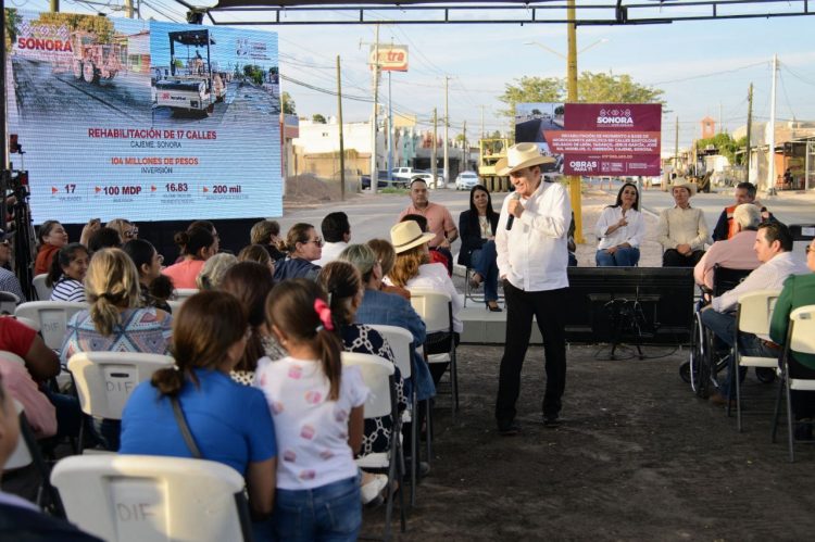 Impulsamos desarrollo de Cajeme con plan de rehabilitación vial: Alfonso Durazo