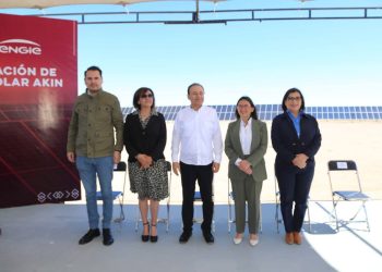 Inaugura Gobernador Durazo Parque Solar Akin y supervisa trabajos de planta de licuefacción de gas en Puerto Libertad
