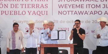 Histórica, la restitución de territorio ancestral al pueblo yaqui: Alfonso Durazo