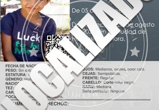 LOCALIZAN SIN VIDA AL PEQUEÑO IAN ALEJANDRO&nbsp;