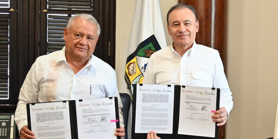 Gobierno de Sonora celebra convenio con IMPI para promover la propiedad industrial