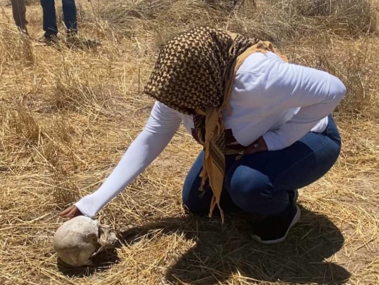 CECI PATRICIA FLORES ENCONTRÓ OSAMENTA QUE PODRÍA SER LA DE SU HIJO MARCO ANTONIO