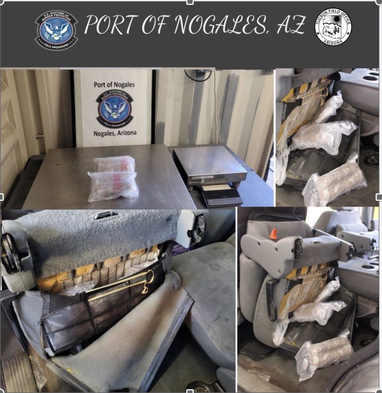 DETECTAN SUSTANCIAS ILÍCITAS EN VEHÍCULO QUE PRETENDÍA CRUZAR A ESTADOS UNIDOS