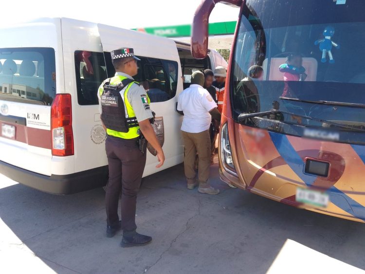 EN SONORA, GUARDIA NACIONAL E INM AUXILIAN A 603 PERSONAS MIGRANTES ORIGINARIAS DE ASIA, ÁFRICA Y AMÉRICA