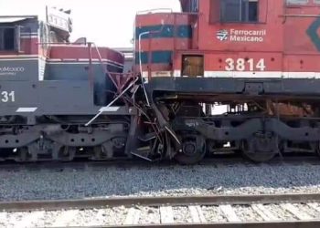 Chocan dos trenes cerca de la carretera Hermosillo-Sahuaripa, deja lesionados 