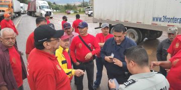 BLOQUEAN DE NUEVA CUENTA MINEROS CARRETERA ÍMURIS-CANANEA&nbsp;