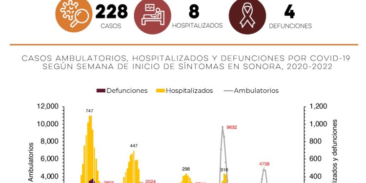 SALUD SONORA CONFIRMA 228 CASOS MAS DE COVID-19&nbsp;