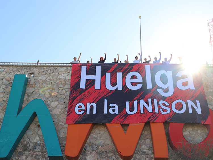 STAUS ADVIERTE SOBRE POSIBLE HUELGA EN LA UNISON CON MANTA EN EL CERRO DE LA CAMPANA