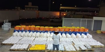 Aseguran en Querobabi tractocamión con más de tonelada y media de diversas drogas