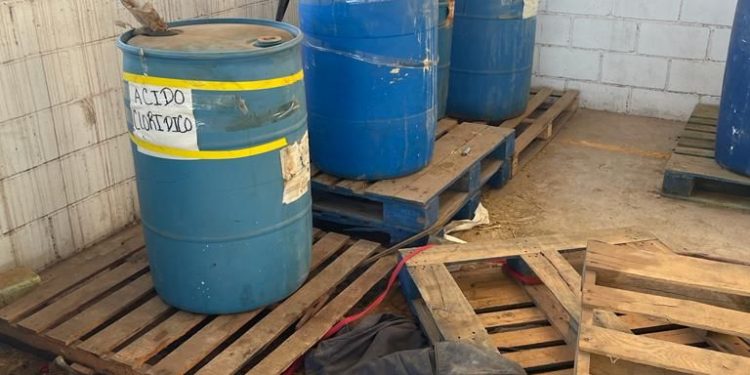 Marinos y policías aseguran narcolaboratorio de “crystal” en Guaymas