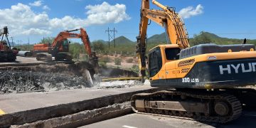 Avanzan trabajos de reparación de puentes colapsados en Guaymas-Empalme: gobernador Alfonso Durazo