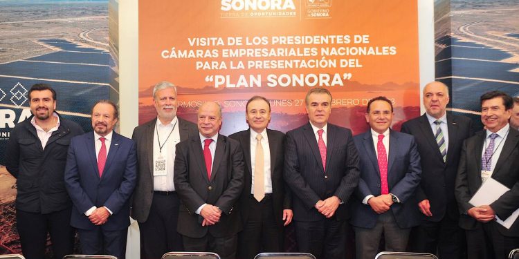 LÍDERES DE CÁMARAS EMPRESARIALES NACIONALES RESPALDAN EL PLAN SONORA: GOBERNADOR ALFONSO DURAZO