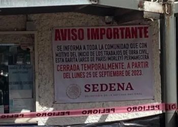 Anuncian cierre de garita peatonal de Nogales Sonora y Arizona