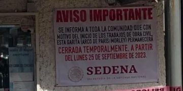 Anuncian cierre de garita peatonal de Nogales Sonora y Arizona