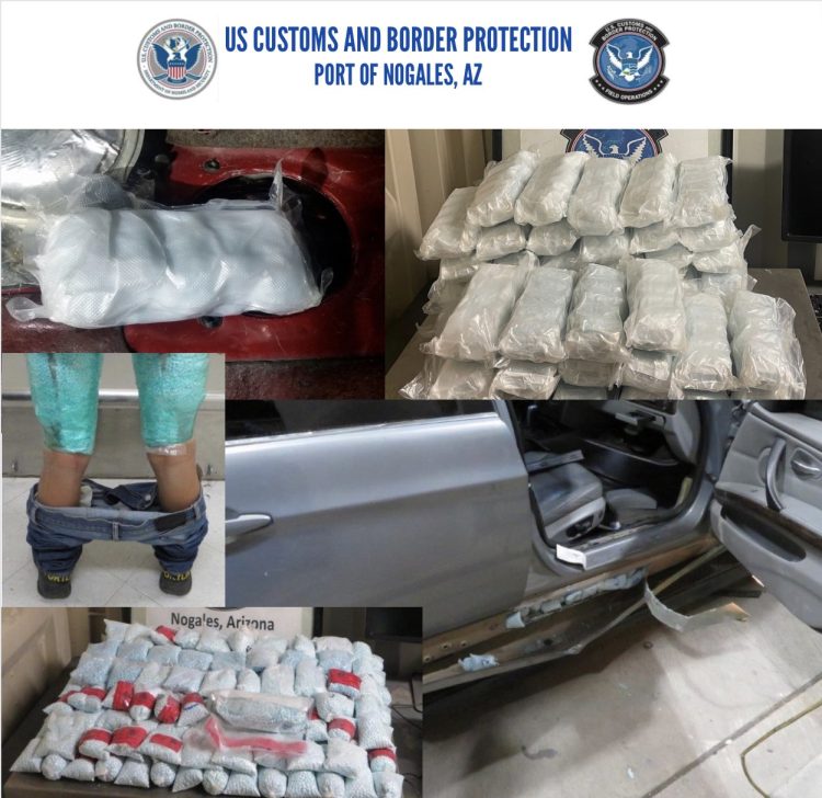 INCAUTA LA CBP ARIZONA GRAN CANTIDAD DE NARCÓTICOS EN NOGALES