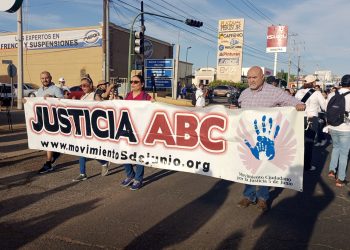 MARCHAN FAMILIARES DE VÍCTIMAS Y SOBREVIVIENTES DE LA GUARDERÍA ABC EN EL 14 ANIVERSARIO LUCTUOSO 