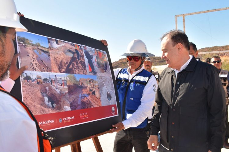 SUPERVISA GOBERNADOR ALFONSO DURAZO AVANCES DE LA MODERNIZACIÓN DEL PUERTO DE GUAYMAS 