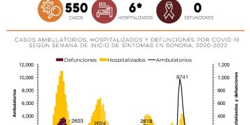 Confirma Secretaría de Salud 550 casos y ninguna defunción por Covid-19