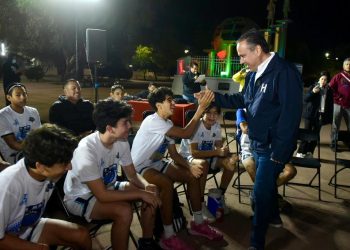 ENTREGA ALCALDE DE HERMOSILLO ILUMINACIÓN DE PARQUE DEL MAESTRO&nbsp;