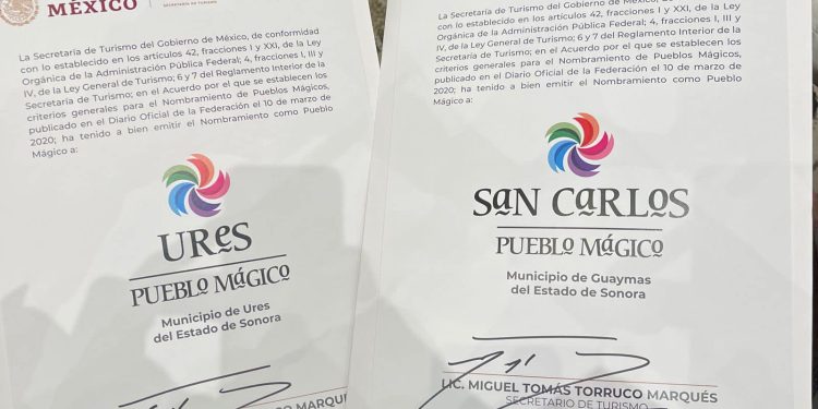 LOGRA SONORA DISTINCIÓN DE DOS PUEBLOS MÁGICOS DESPUÉS DE 11 AÑOS SIN CONSEGUIRLO: ALFONSO DURAZO