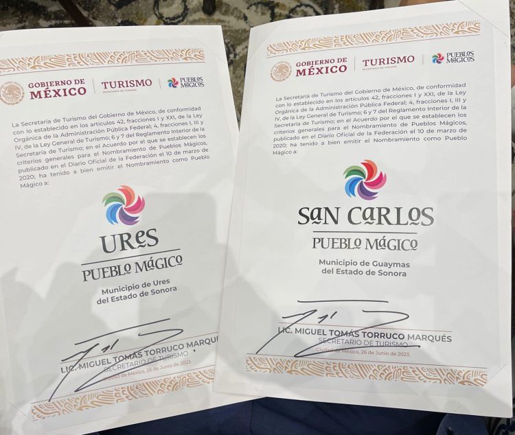 LOGRA SONORA DISTINCIÓN DE DOS PUEBLOS MÁGICOS DESPUÉS DE 11 AÑOS SIN CONSEGUIRLO: ALFONSO DURAZO