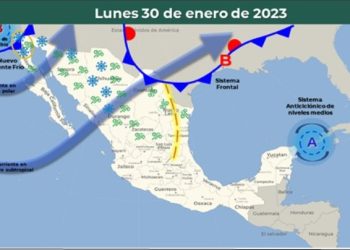 TREN DE TRES FRENTES FRÍOS AFECTARÍA NOROESTE, NORTE Y SIERRA DE SONORA
