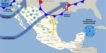 TREN DE TRES FRENTES FRÍOS AFECTARÍA NOROESTE, NORTE Y SIERRA DE SONORA