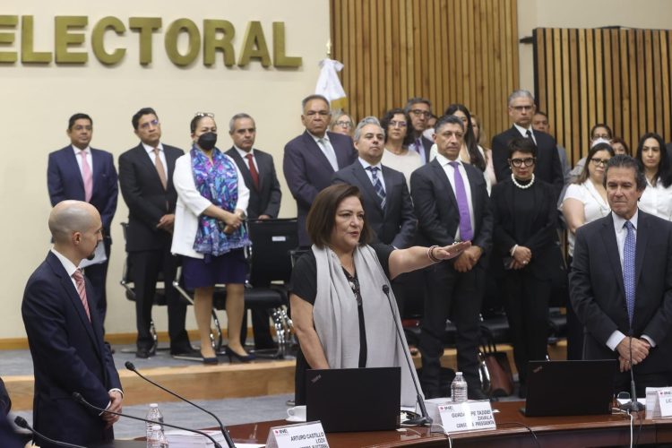 TOMA PROTESTA GUDALUPE TADDEI ZAVALA COMO LA NUEVA CONSEJERA PRESIDENTA DEL INE
