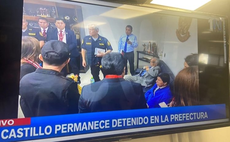DETIENEN A PEDRO CASTILLO TRAS DAR GOLPE DE ESTADO