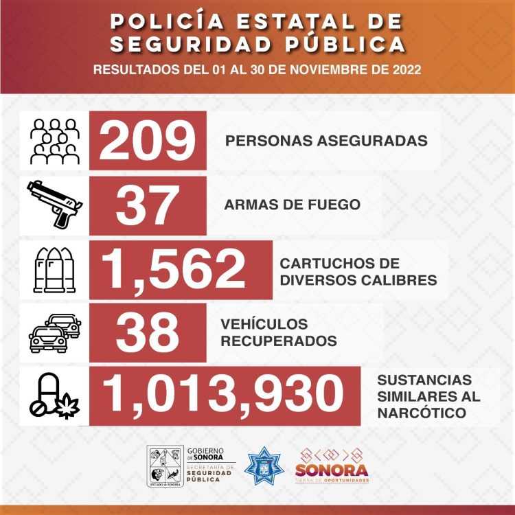 DETIENEN A MÁS DE 200 PERSONAS POR OPERATIVOS DE LA POLICIA ESTATAL: SSP