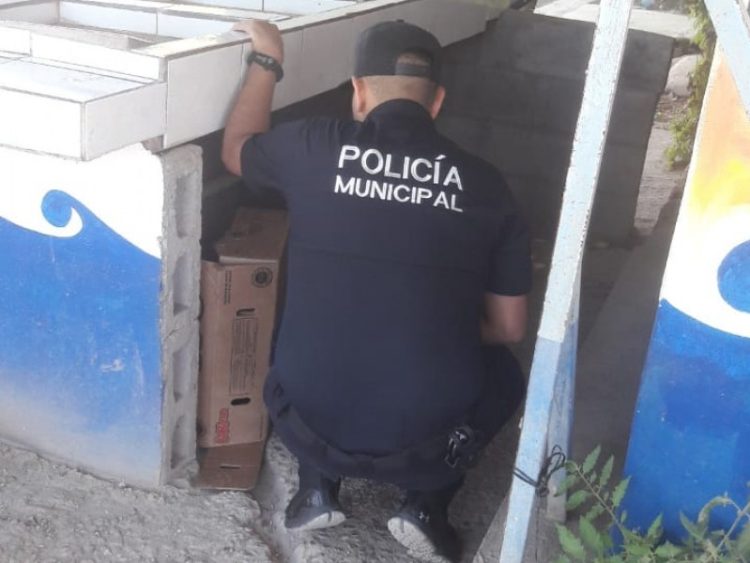 RESCATA POLICÍA MUNICIPAL A DOS MENORES DE EDAD ABANDONADOS EN POBLADO MIGUEL ALEMÁN