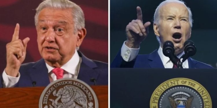 AMLO deja fuera informe de EU sobre DH en México en llamada con Biden