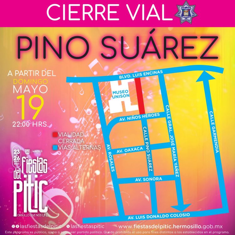 Listo operativo vial para las “Fiestas del Pitic ” : Tránsito Municipal