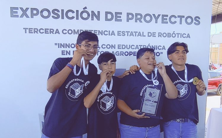 Reconoce SEC a ganadores de la tercera competencia estatal de robótica “Innovando con Educatrónica en el Sector Agropecuario”