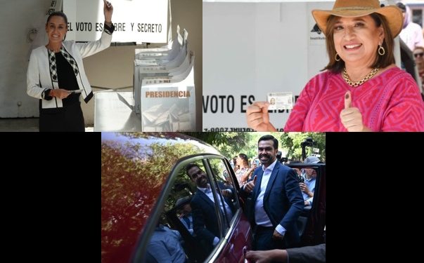 Así votaron Sheinbaum, Xóchitl Gálvez y Álvarez Máynez en elecciones 2024