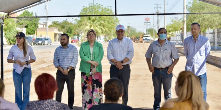Supervisa “Toño” Astiazarán rehabilitación del bulevar Cimarrón