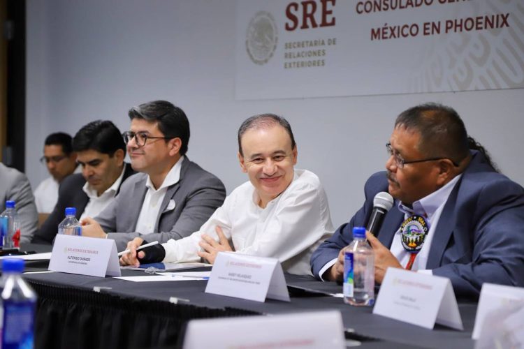 Promueve Gobernador Durazo Plan Sonora ante líderes empresariales y autoridades de Tribus originarias de Arizona