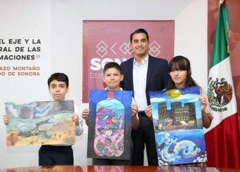 Premia SEC a ganadores estatales del 47 Concurso Nacional de Pintura Infantil “El Niño y La Mar”