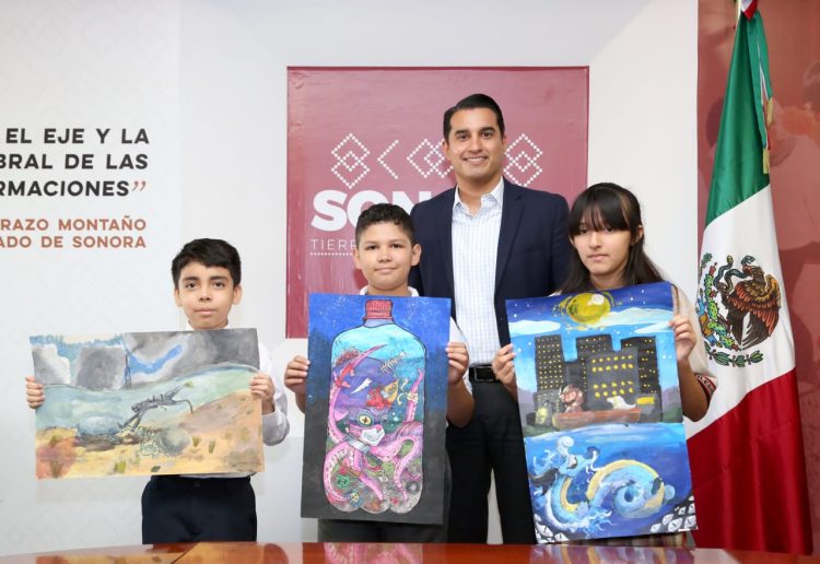 Premia SEC a ganadores estatales del 47 Concurso Nacional de Pintura Infantil “El Niño y La Mar”