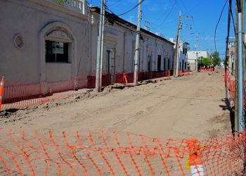Supervisa Sidur avance de obras de rehabilitación en calles del Centro Histórico y Cívico de Hermosillo
