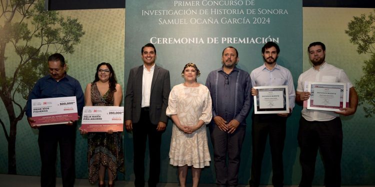 Premian a ganadores del Primer Concurso de Investigación de Historia de Sonora “Samuel Ocaña García” 2024