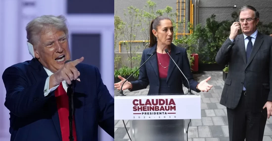 La ofensa fue para Biden, Trump ataca al Presidente de EU en frase contra México; Ebrard y Claudia se confunden